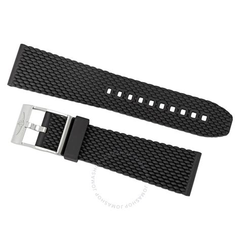 Breitling Aero Classic 24mm Black Rubber Strap 